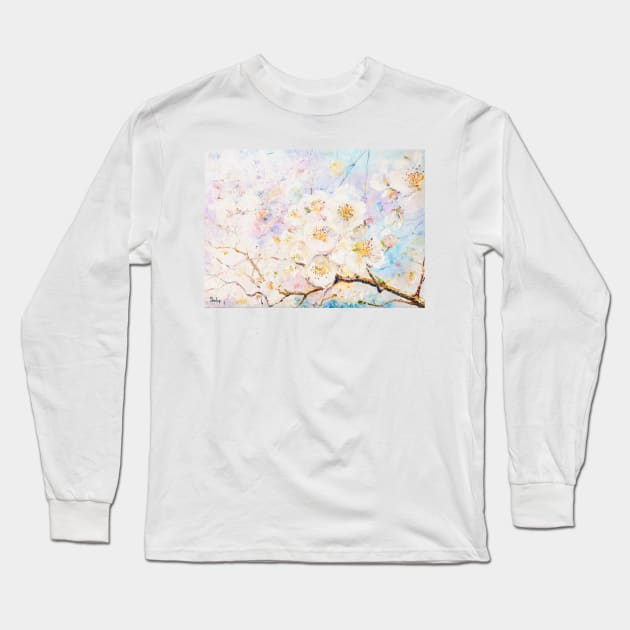 Apple Trees in Spring Long Sleeve T-Shirt by NataliaShchip